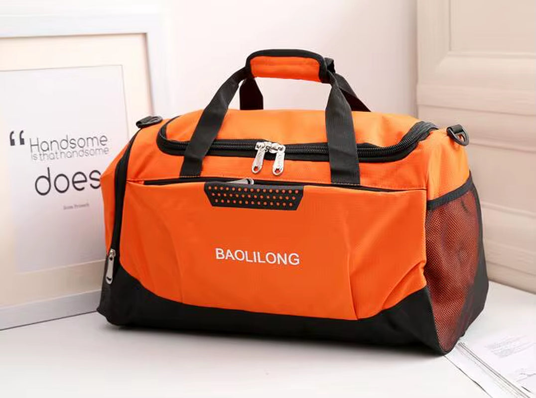 Large Sports Gym Bag with Shoes Pocket Men/Women Outdoor Waterproof Fitness Training Duffle Bag Travel Yoga Handbag