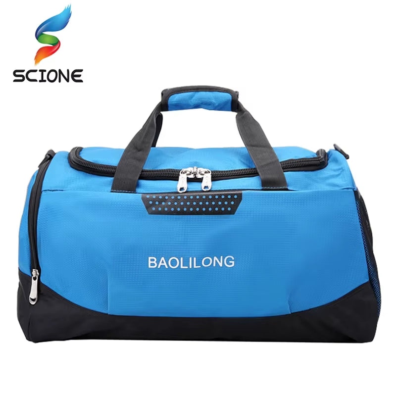 Large Sports Gym Bag with Shoes Pocket Men/Women Outdoor Waterproof Fitness Training Duffle Bag Travel Yoga Handbag