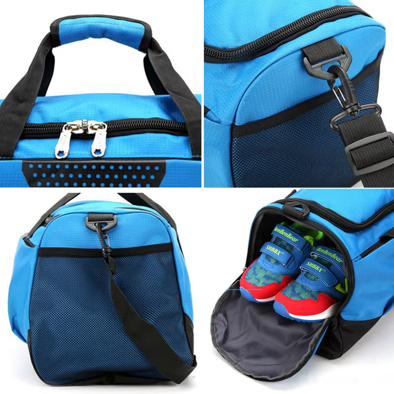 Large Sports Gym Bag with Shoes Pocket Men/Women Outdoor Waterproof Fitness Training Duffle Bag Travel Yoga Handbag