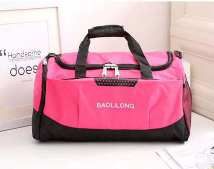 Large Sports Gym Bag with Shoes Pocket Men/Women Outdoor Waterproof Fitness Training Duffle Bag Travel Yoga Handbag