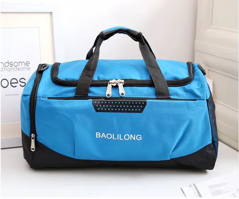 Large Sports Gym Bag with Shoes Pocket Men/Women Outdoor Waterproof Fitness Training Duffle Bag Travel Yoga Handbag